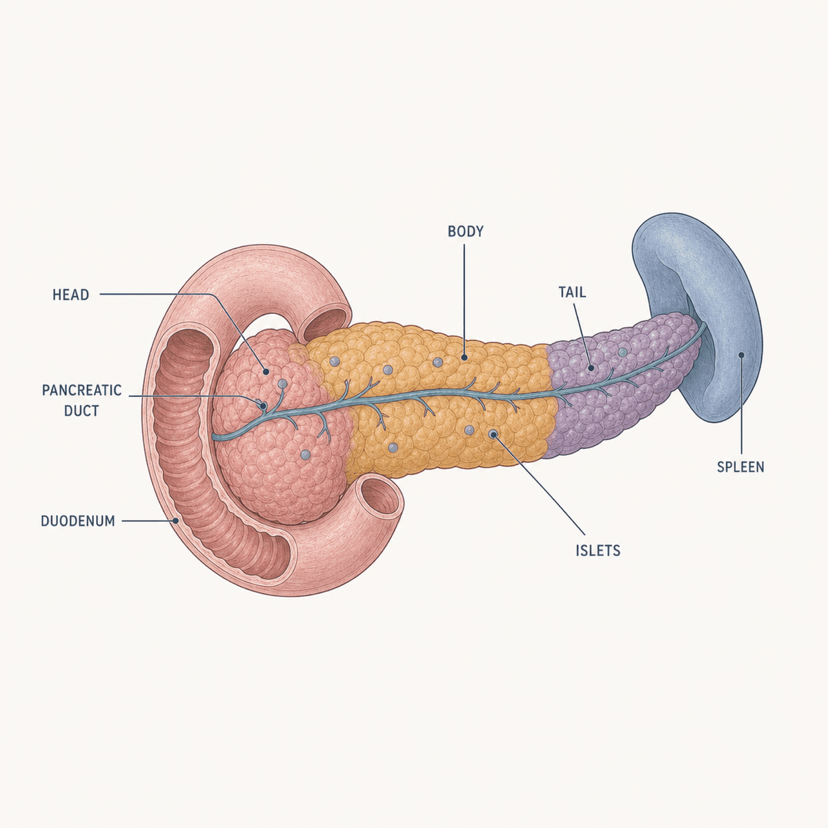 Pancreas anatomy diagram