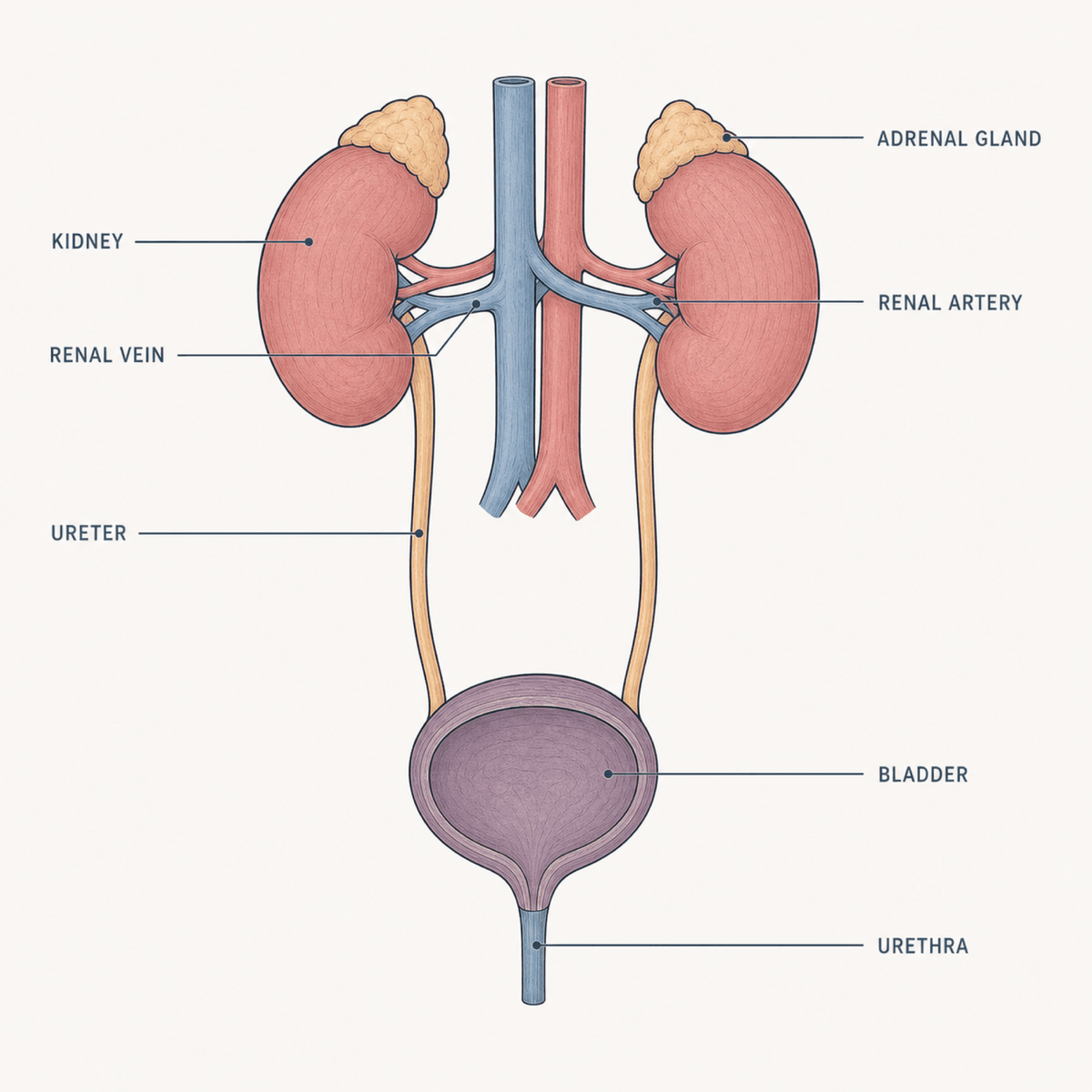Urinary System anatomy diagram